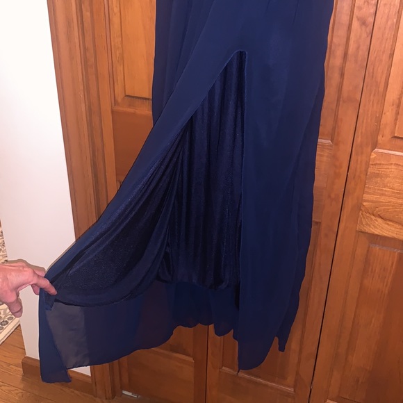 Long Navy Blue Formal Dress - Picture 7 of 7